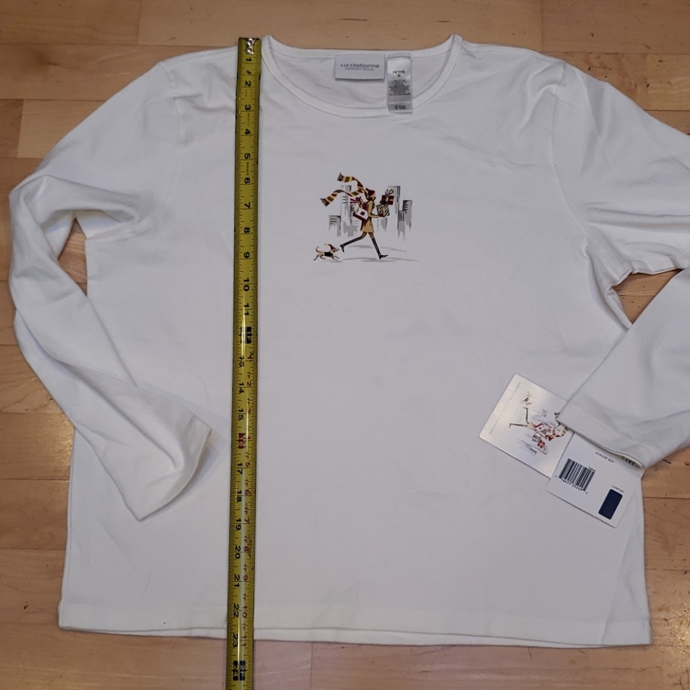 LIZ CLAIBORNE LONG SLEEVES T-SHIRT - Picture 3 of 6